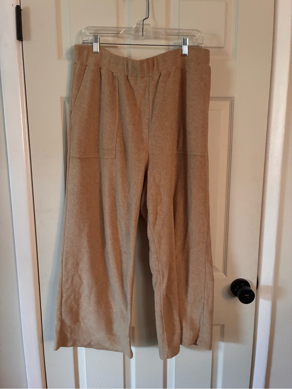 Madewell MWL Fleece Lounge Pants in Tan